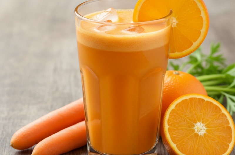 Zumo de Zanahoria y Naranja Refrescante