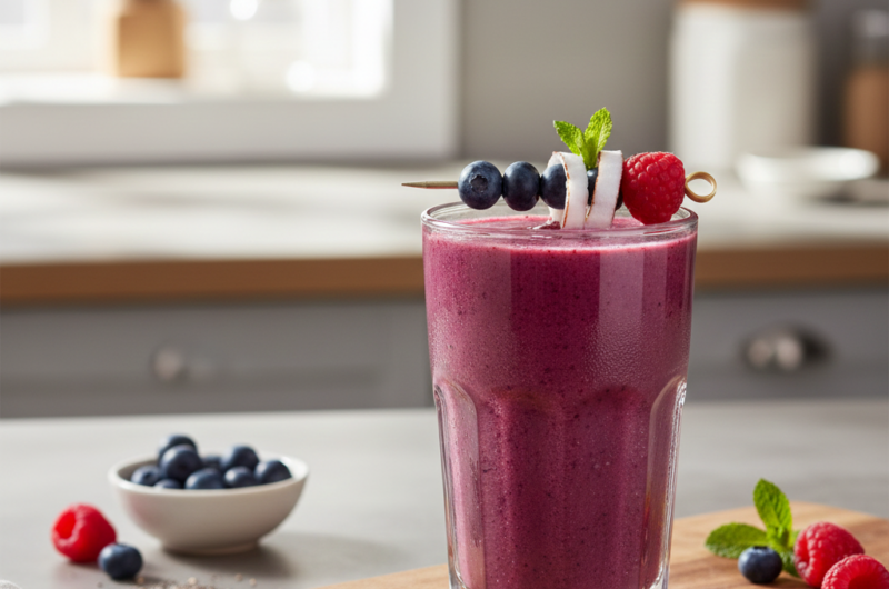 Smoothie de Frutos Rojos Antioxidante